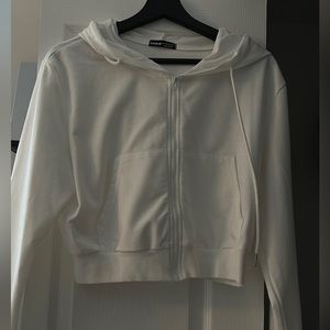 Zip Up Jacket Crop Top